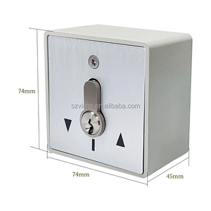 Popular Button For Europe Market Automatic Gate Key Switch Customized cylinder Key switch