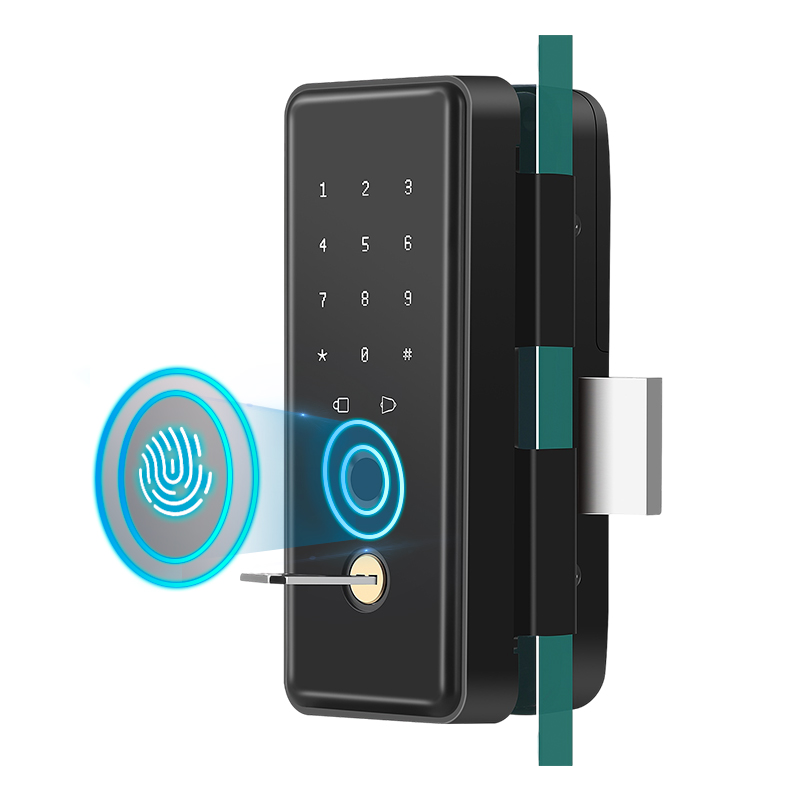 vians Smart Lock Glass Door Wifi Tuya Biometric Fingerprint Electronic Door Digital Key smart life glass door lock