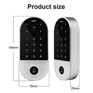 vians Tuya Standalone Access Control Touch Keypad Smart Lock 1000 User Waterproof smart Keypad