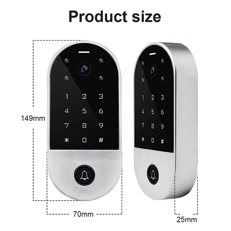 vians Tuya Standalone Access Control Touch Keypad Smart Lock 1000 User Waterproof smart Keypad