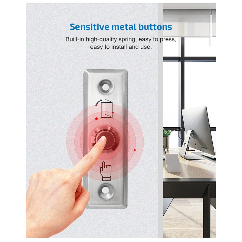 VIANS Door Exit Push button Stainless Steel Release Button Access Control system mini smart home Exit Button