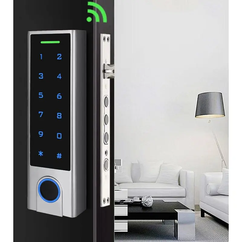 vians 125Khz RFIDIP66 Waterproof Fingerprint Access Control Tuya APP Support Add Delete Users Access Controller keypad