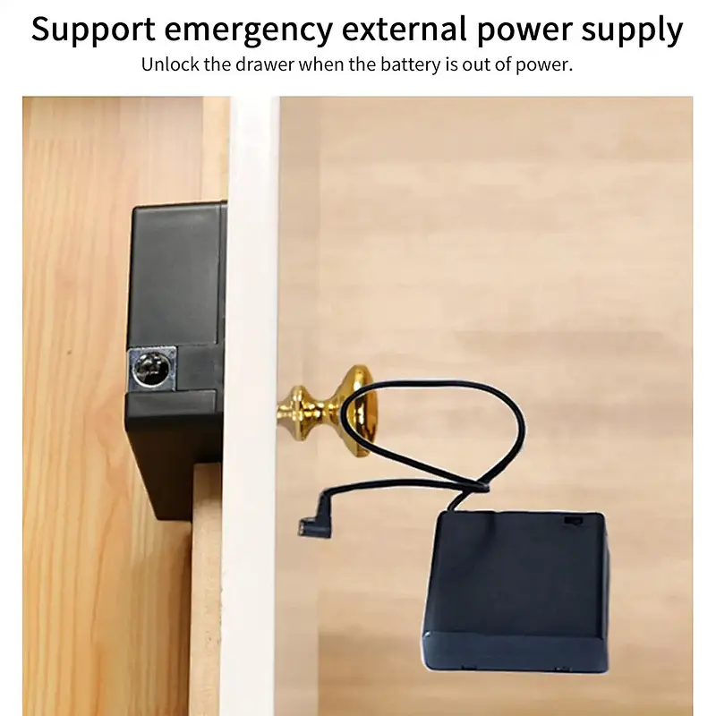 Smart NFC Card TT Lock BLE Unlock Invisible Electric Furniture Cabinet Drawer Wooden Door Lock