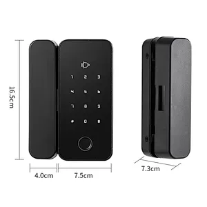 vians Hotel Fingerprint Key NFC Card Password Wifi Smart Deadbolt Lock Digital Biometric Intelligent Glass Door Smart Lock