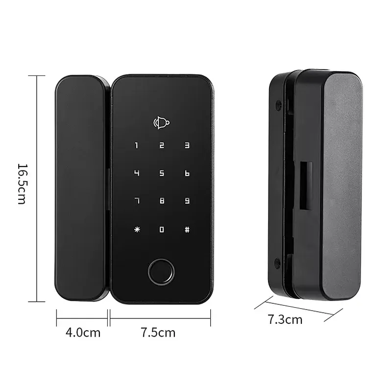 vians Hotel Fingerprint Key NFC Card Password Wifi Smart Deadbolt Lock Digital Biometric Intelligent Glass Door Smart Lock