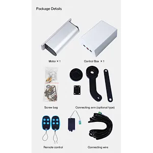 High Performance 80Nm  Remote Control Automatic Swing Gate Opener For Factory Community Gate