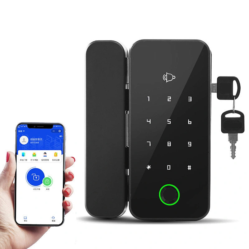 vians Hotel Fingerprint Key NFC Card Password Wifi Smart Deadbolt Lock Digital Biometric Intelligent Glass Door Smart Lock