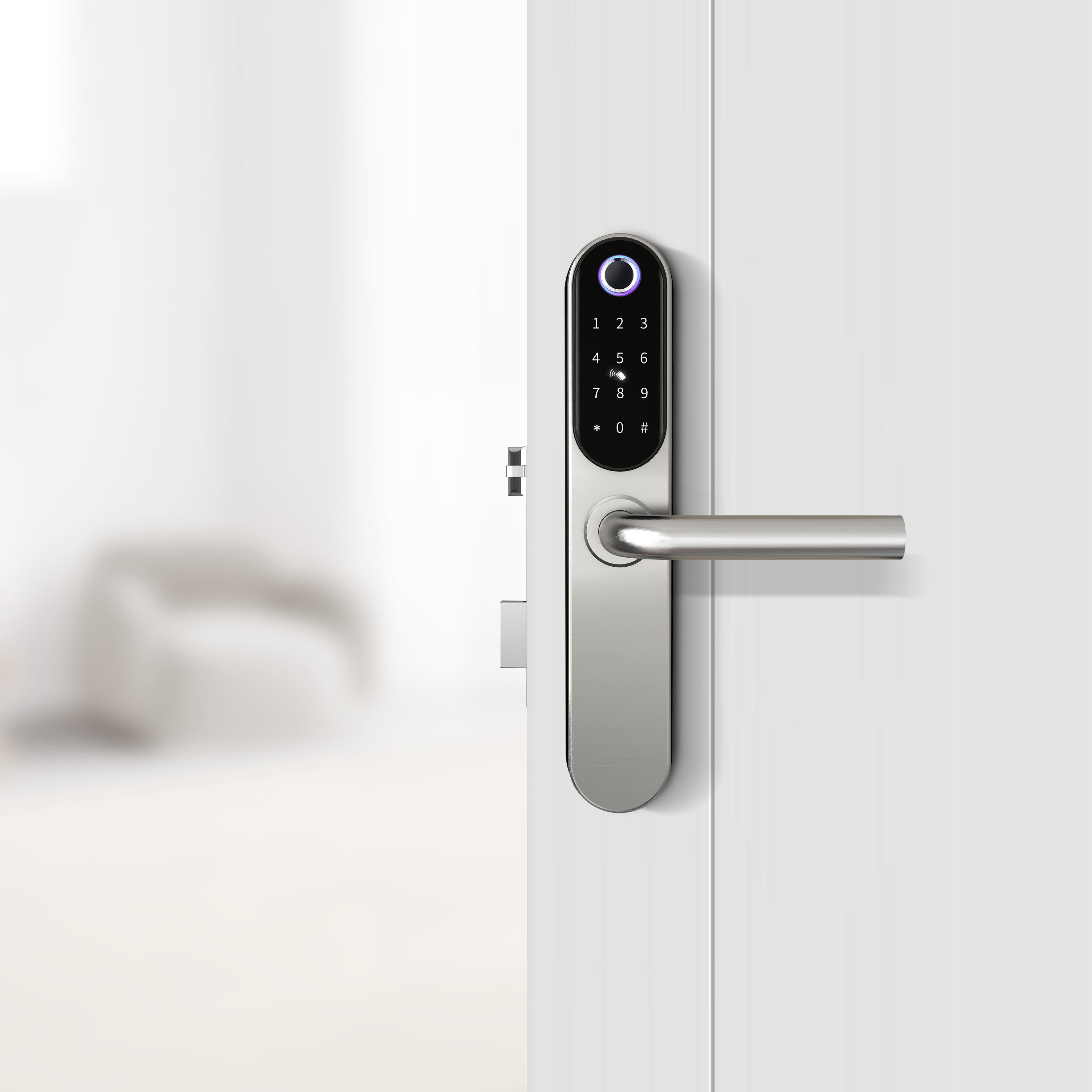 Vians IP65 Waterproof Tuya APP with Keys Security Electric Digital Lock Euro Cylinder Smart Locks Fingerprint