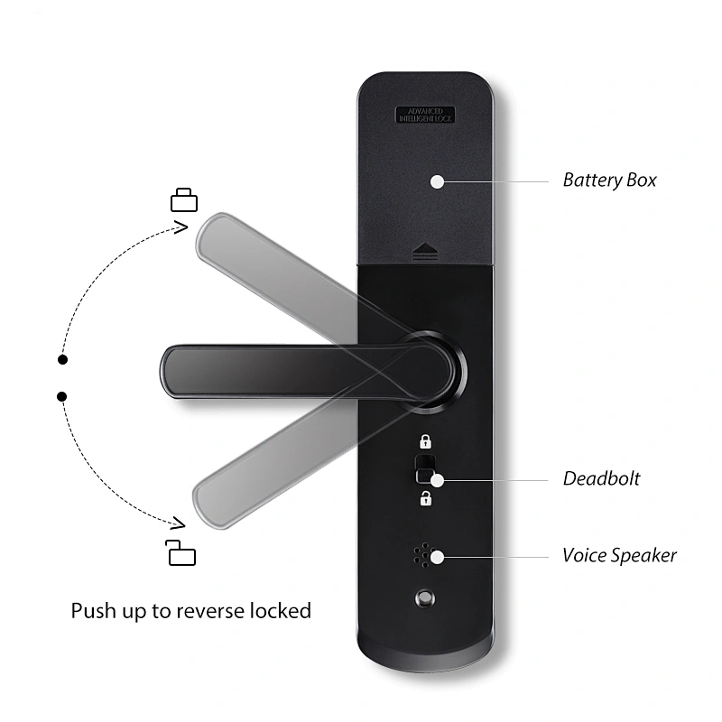 VIANS Smart Wifi App Fingerprint Digital Locks Biometric Electronic Waterproof Mortise Tuya Door Lock