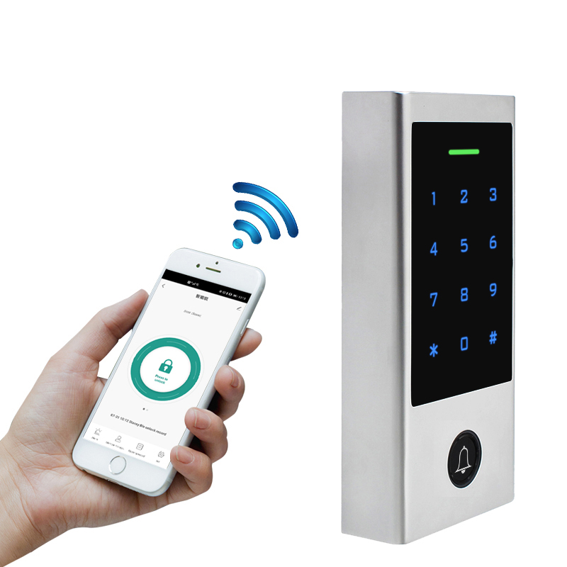 Standalone Metal Tuya App RFID Access Control Keypad Rainproof Digital Access Controller