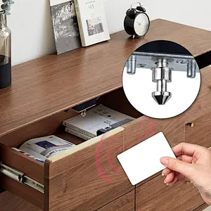 Smart NFC Card TT Lock BLE Unlock Invisible Electric Furniture Cabinet Drawer Wooden Door Lock