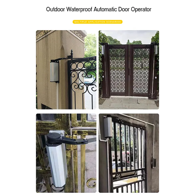 High Performance 80Nm  Remote Control Automatic Swing Gate Opener For Factory Community Gate