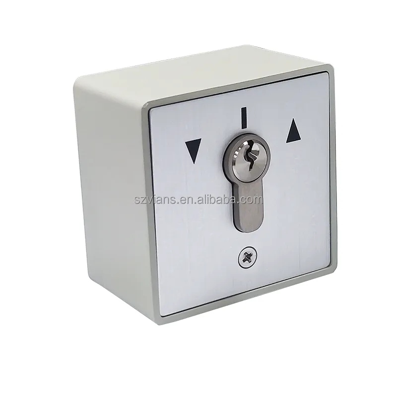 Popular Button For Europe Market Automatic Gate Key Switch Customized cylinder Key switch