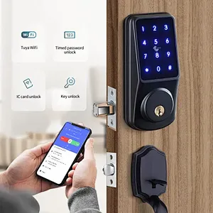 Vians Tuya WIFI  Popular Digital  Single Latch Keyless Entry Smart Door lock