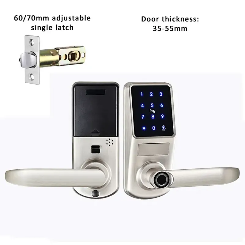 Vians Tuya WIFI  Popular Digital  Single Latch Keyless Entry Smart Door lock