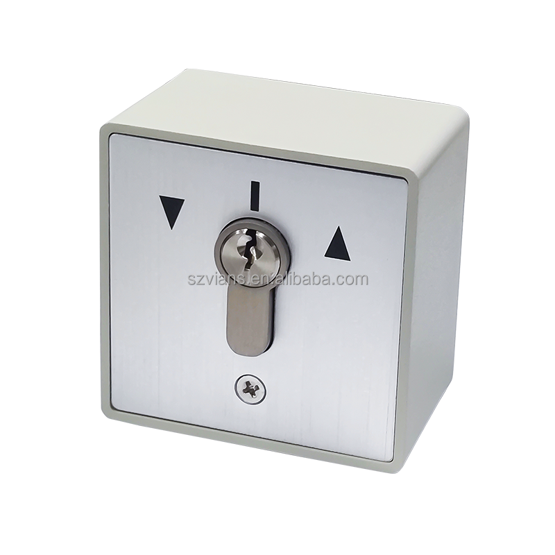 Popular Button For Europe Market Automatic Gate Key Switch Customized cylinder Key switch