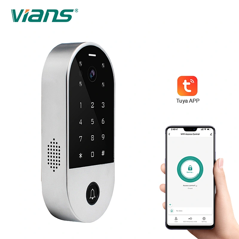 vians Tuya Standalone Access Control Touch Keypad Smart Lock 1000 User Waterproof smart Keypad
