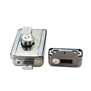 VIANS Motorised Door Lock Stainless Steel Electronic Lock for Wooden Metal Doors All In One Motor Rim Lock