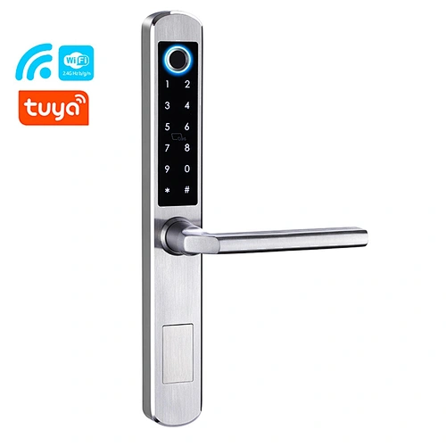 Vians Stainless Steel Tuya WIFI Euro Mortise Type Digital Fingerprint Smart Lock