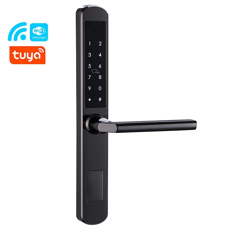 Vians Multi-point Key Card Narrow Sliding Door Password Digital Smart Door Lock with Euro Mortise