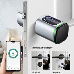 Tuya Smart Phone App Access Control Mechanical Key Smart Cylinder Lock