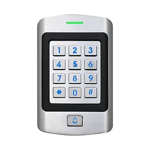 VIANS Waterproof IP66 Metal Standalone Keypad Access Control with Doorbell RFID System 125KHz EM Card Keypad