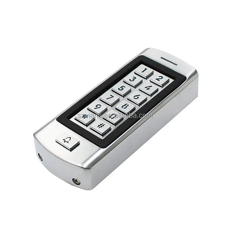 VIANS  IP66 Waterproof Keypad Access Control with Doorbell Support Remote Control for Open the Door Reader