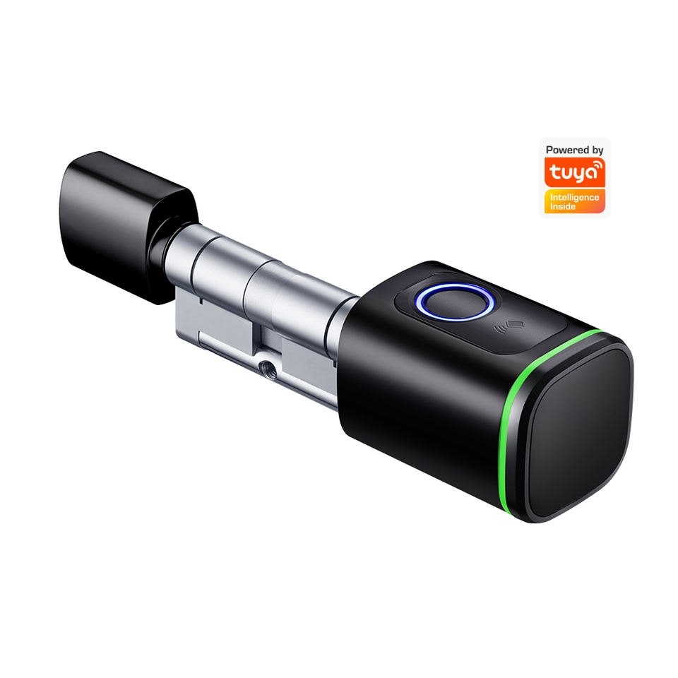 Tuya Smart Phone App Access Control Mechanical Key Smart Cylinder Lock