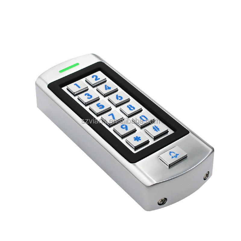VIANS  IP66 Waterproof Keypad Access Control with Doorbell Support Remote Control for Open the Door Reader