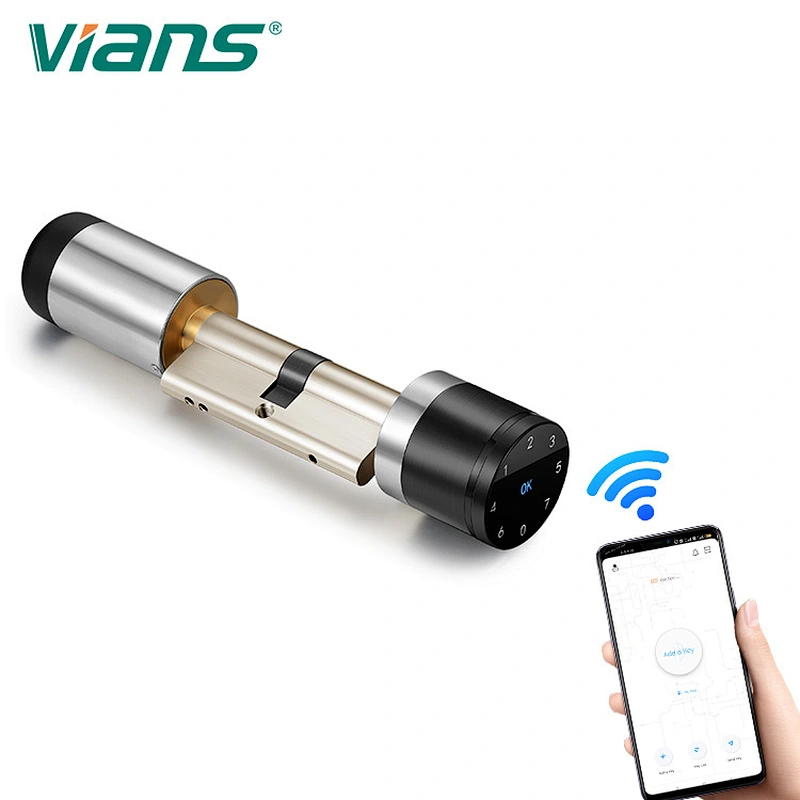 Tuya Bluetooth RFID Card smart Euro profile cylinder lock for Door Access Control