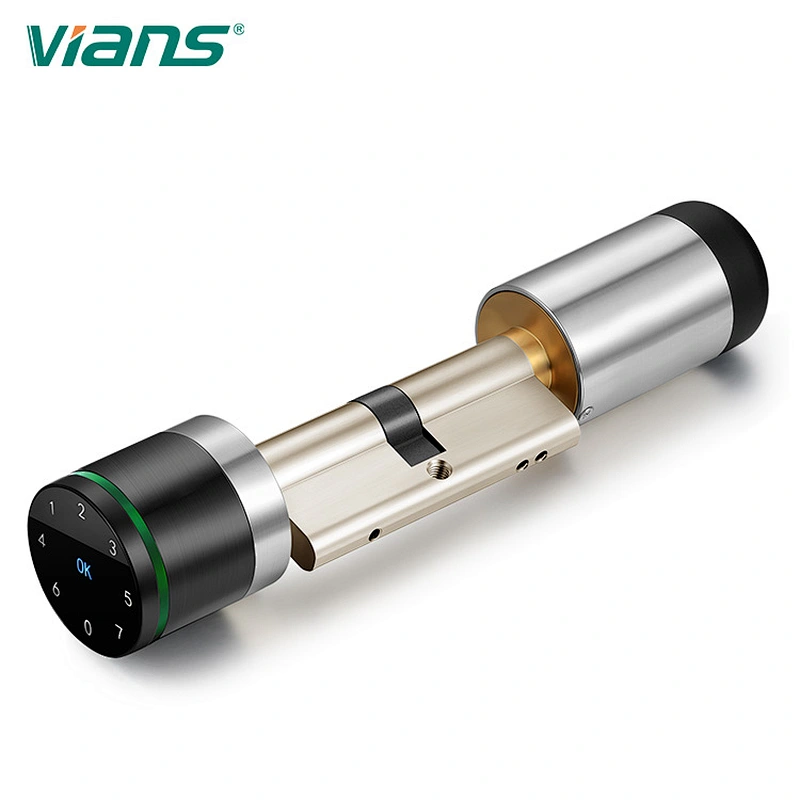 Tuya Bluetooth RFID Card smart Euro profile cylinder lock for Door Access Control