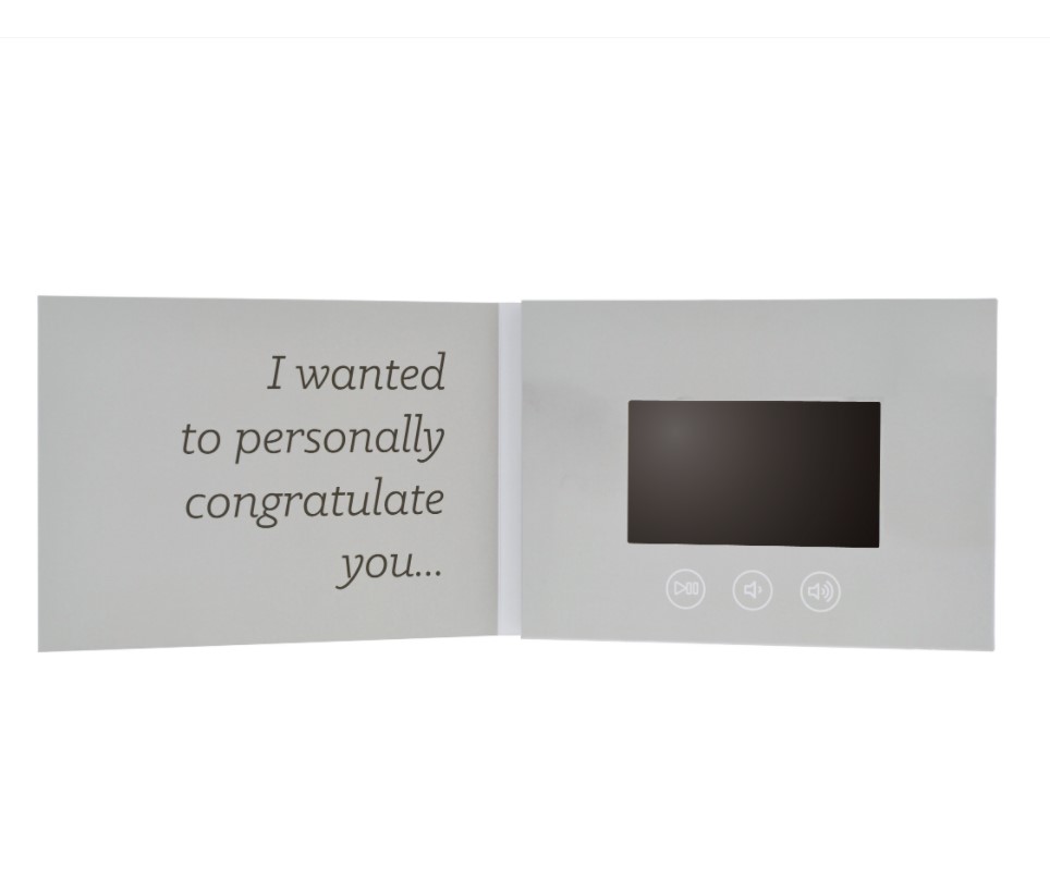 4.3inch soft cover video brochure