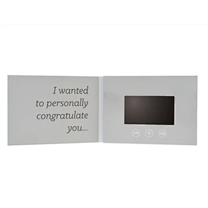 4.3inch soft cover video brochure