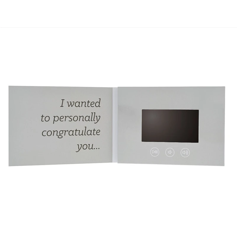 4.3inch soft cover video brochure
