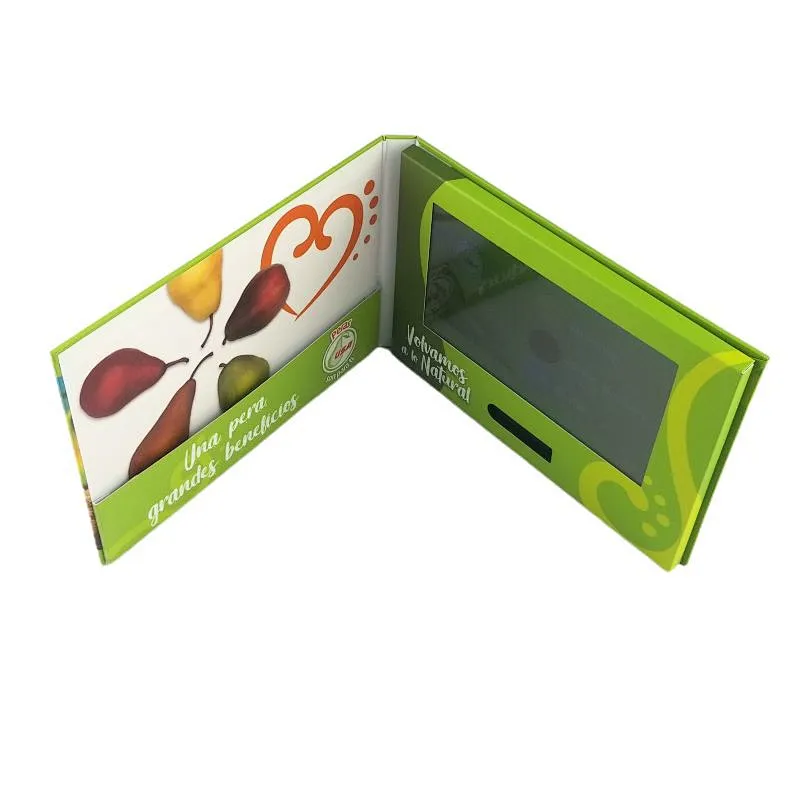 Touch screen A5 video brochure