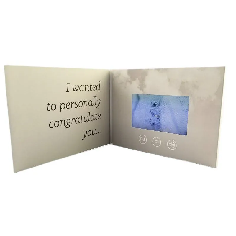 4.3inch soft cover video brochure