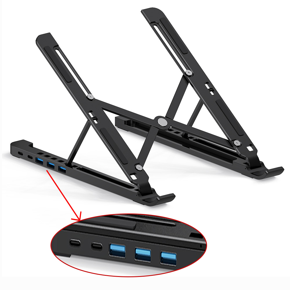 Purchase Adjustable Laptop Stand With Usb Hub From Laptop Stand Factory - Chengrongtech.com