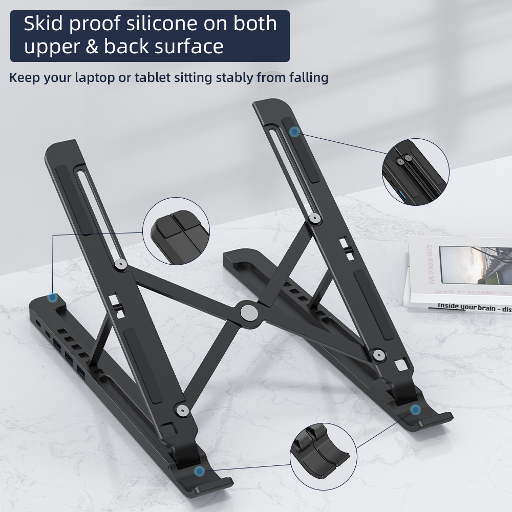 Purchase Adjustable Laptop Stand With Usb Hub From Laptop Stand Factory - Chengrongtech.com