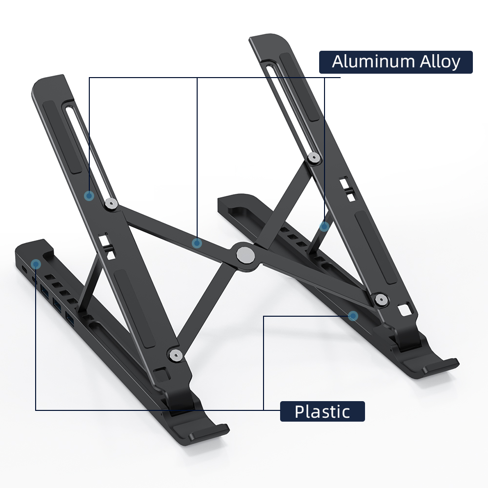 Purchase Adjustable Laptop Stand With Usb Hub From Laptop Stand Factory - Chengrongtech.com