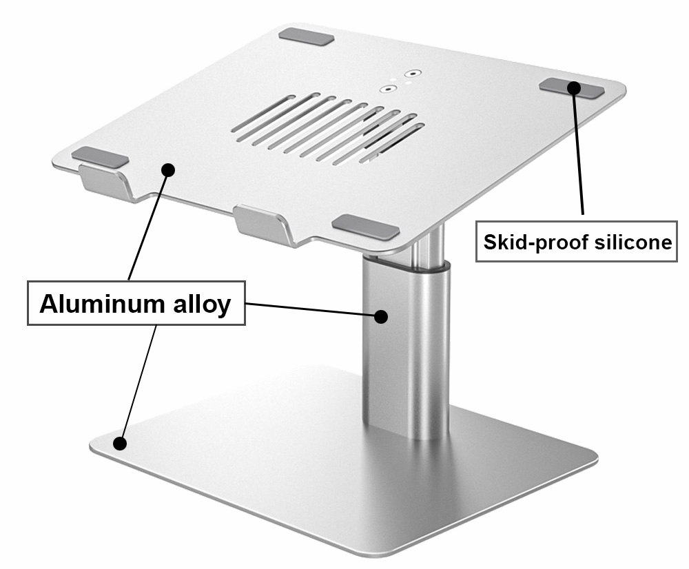 China OEM Laptop Stand Aluminum Adjustable Supplier