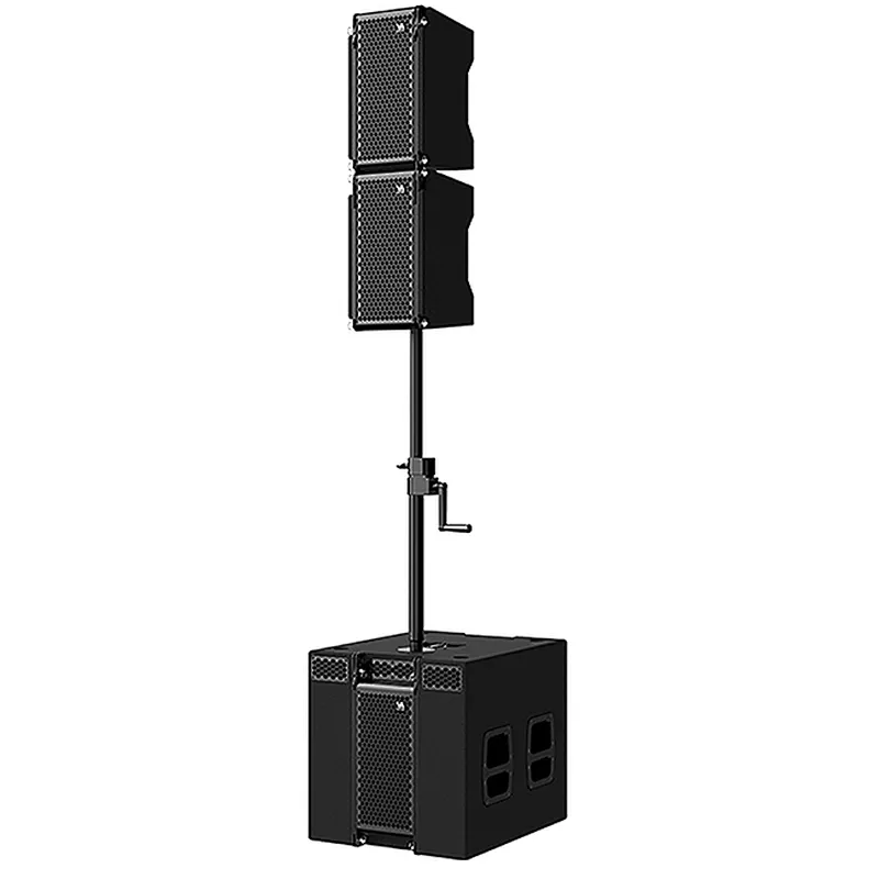 Dual 8 inch dual coaxial active line array speaker from China ...