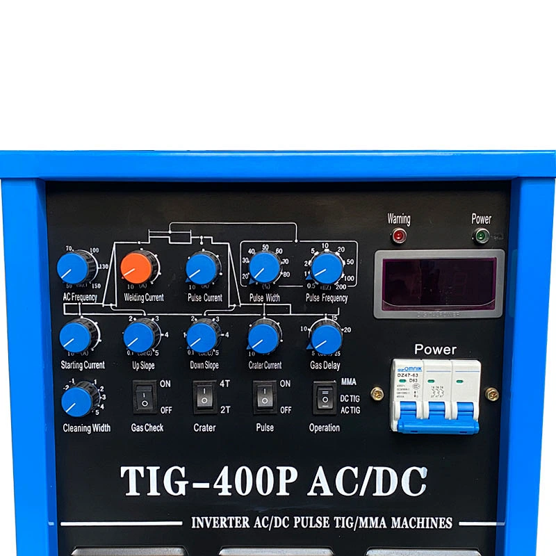 Ac dc pulse tig welder with foot pdeal control TIG400P inverter tig mma welding machine 380V,3PHASE
