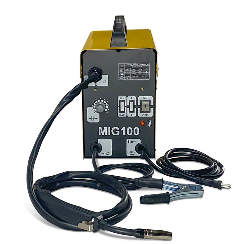 MIG 100 Transformer Gasless mini mig welder with 1 kg flux cored wire capacity