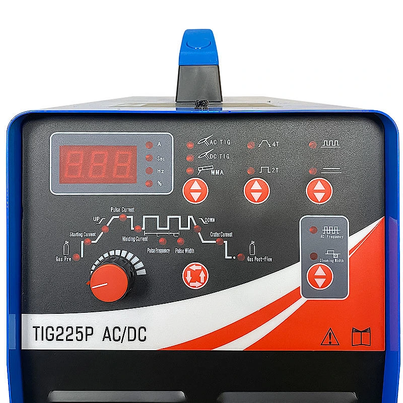 Tig ac dc TIG225P pulse welder 220V aluminium inverter welding machine easy and smart control fast supply from stock