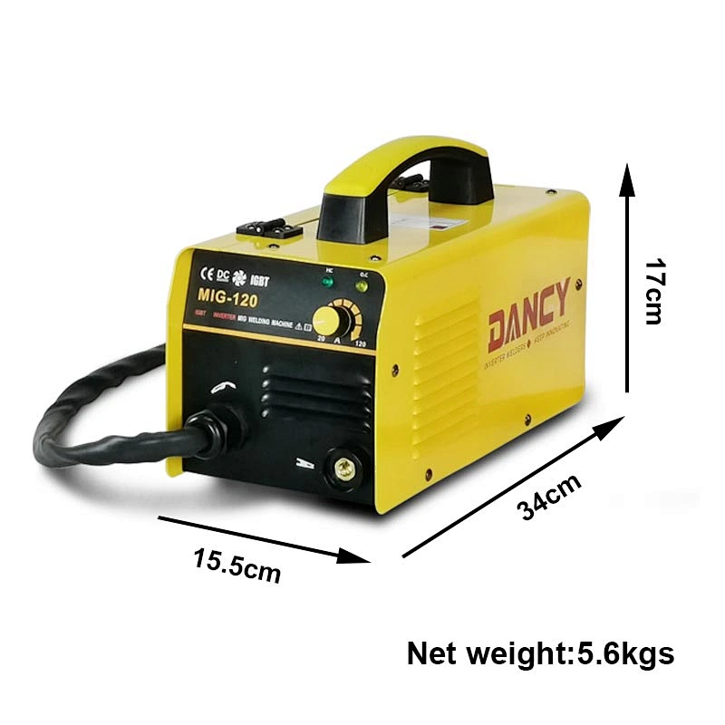 MIG gasless welding machine portable inverter 120A without gas easy to operate for carbon steel welding