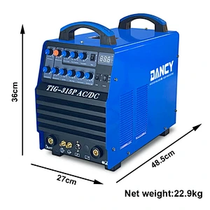 AC DC TIG pulse welder 315 aluminium tig mma welding machine maquina solda aluminio 380V fast supply in stock