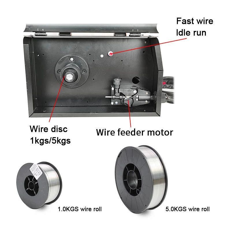 MIG MAG MMA Gas welder 220V 140A multi purpose gasless flux cored wire gasless welder