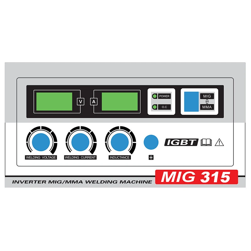 MIG315 MIG/MAG/MMA multi process with 15KGS wire spool big power 315A good for aluminum welding