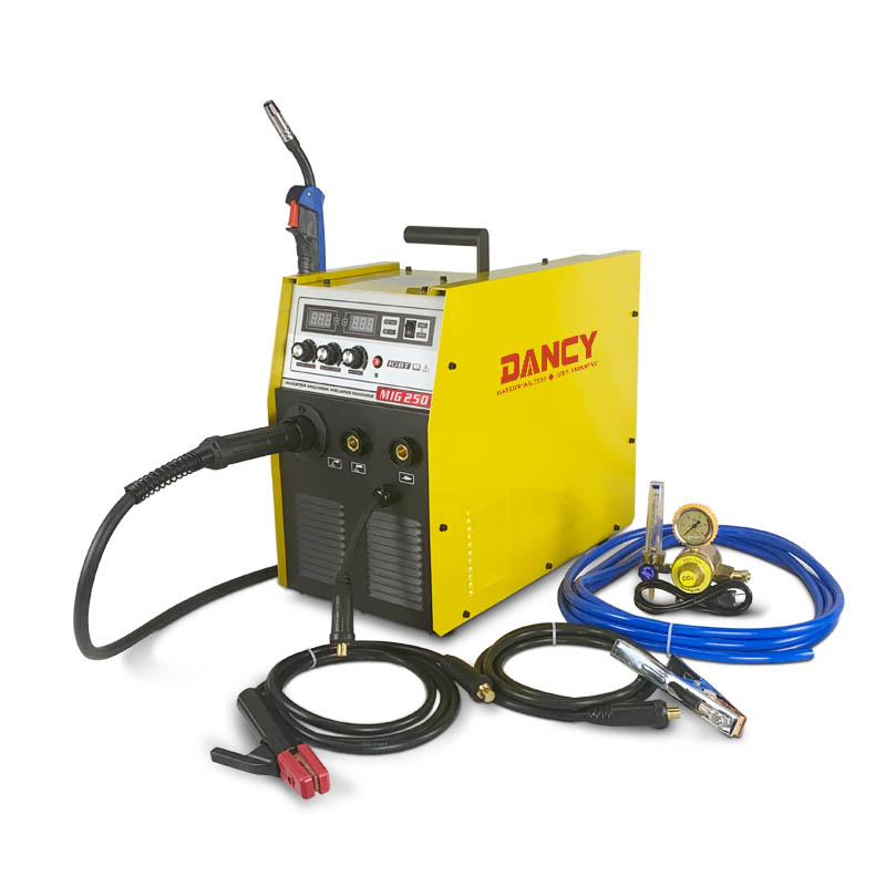 MAG MIG250 220V Inverter IGBT Welder with 15.0KGS wire spool for carbon steel and aluminium welding