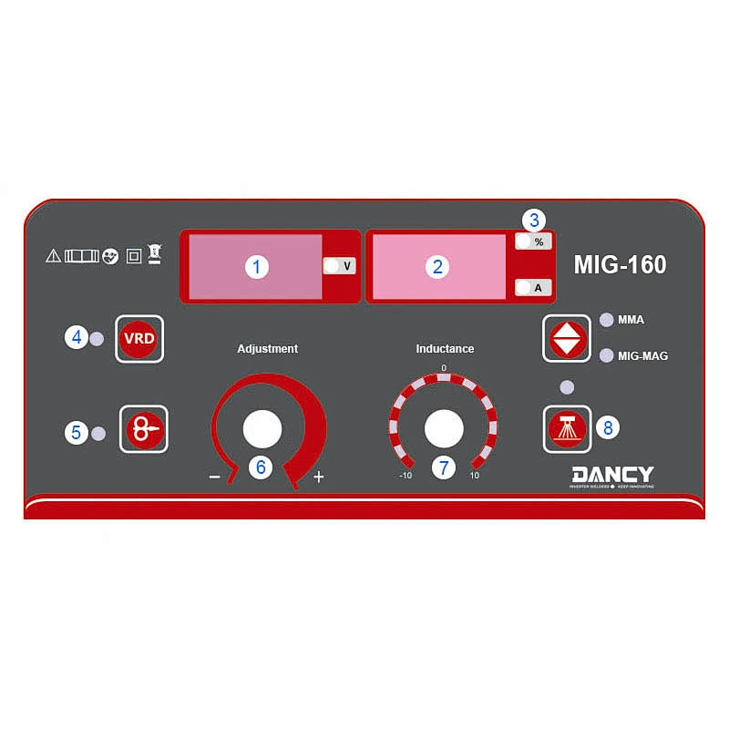 MIG MMA welders 160A gas and gasless welding machine unified regulation with 5 kgs wire capacity